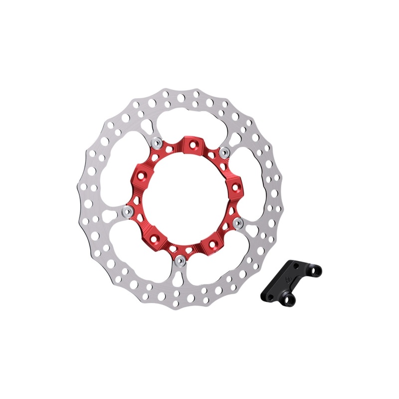 Arlen Ness 14in. Full Floating Rotor Kit – Red 300-007