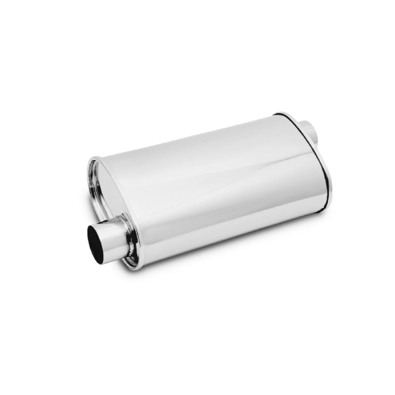 Vibrant StreetPower Oval Muff 5in x 9in x 15in long body 3in inlet I.D. x 3in outlet Offset-Offset