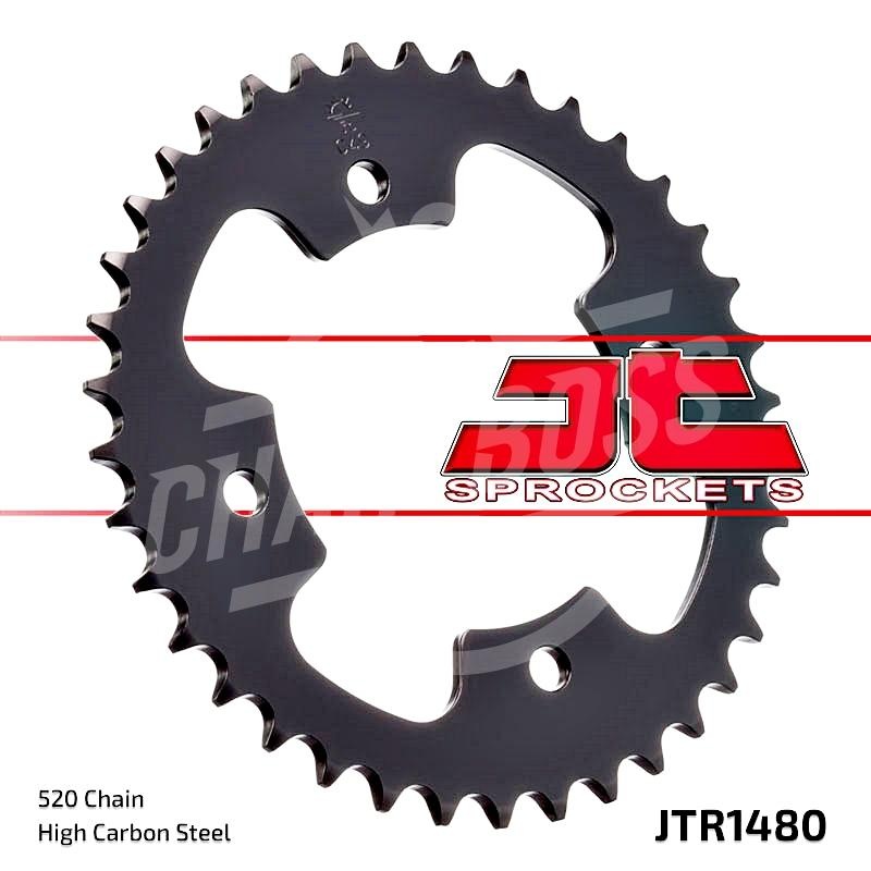 JT Sprockets 520 Rear Sprocket Steel 38 Teeth Black JTR1480.38