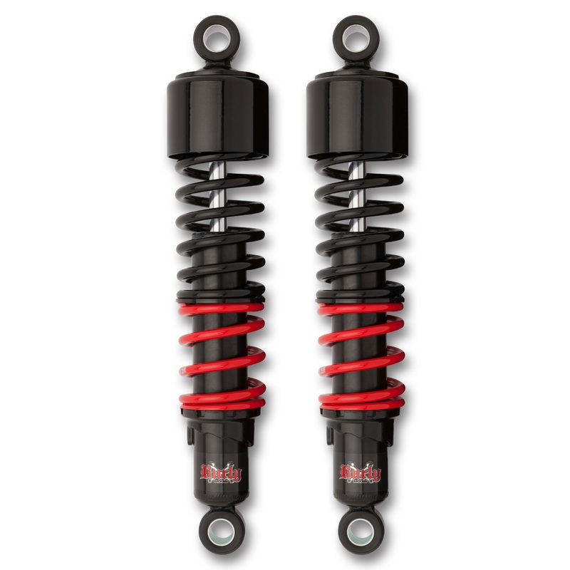 Burly Brand 750-05561 Stiletto Shocks 12.5″ Black Fxd 91-17