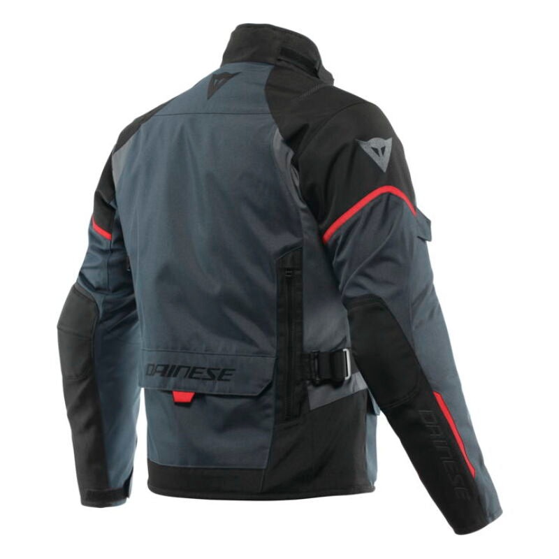 Dainese Tempest 3 D Dry Jacket Ebony/Black/Lava Red Size – 60