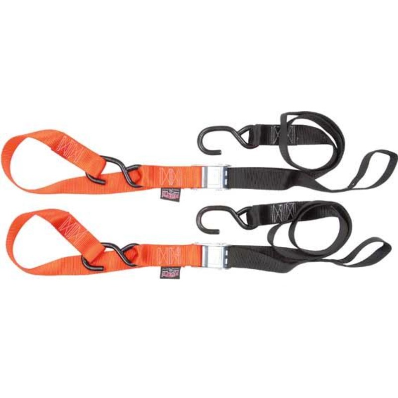 Powertye 1 1/2in Fat Straps with Soft Tye – Black/Orange 29629