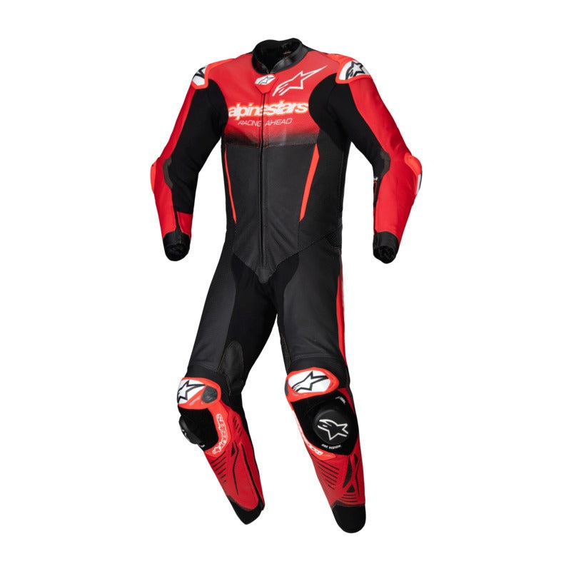 ALPINESTARS GPR7 1PC LEATHER SUIT – BLACK MID RED 48