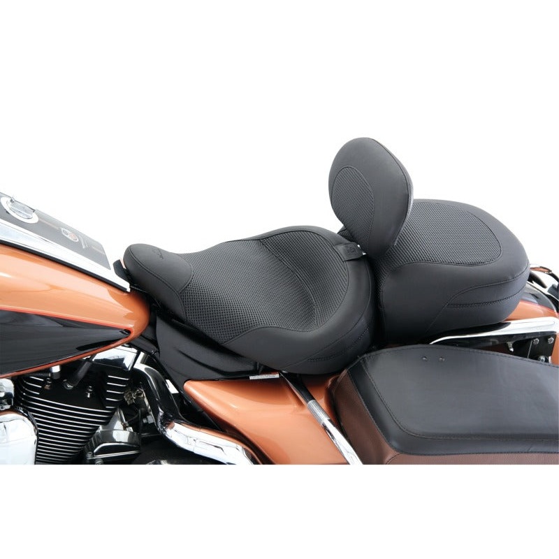 Mustang 83-21 Harley Electra Glide,Rd King Police Standard Touring Passenger Seat Textured – Black