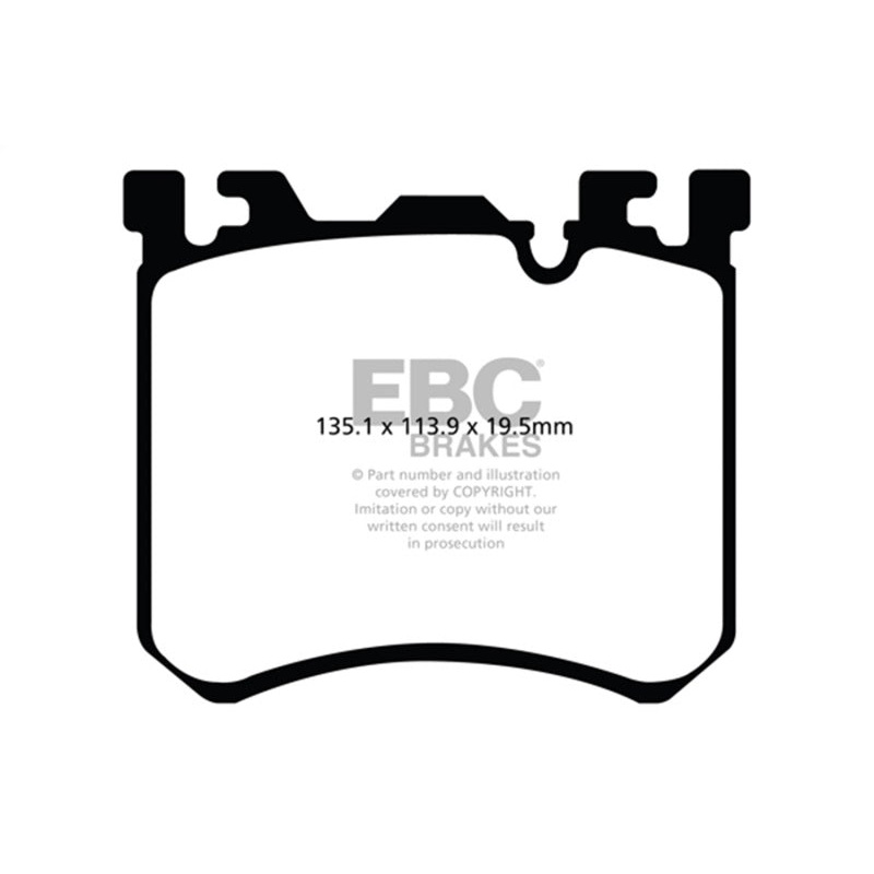 EBC 10+ BMW X5M 4.4 Twin Turbo Yellowstuff Front Brake Pads