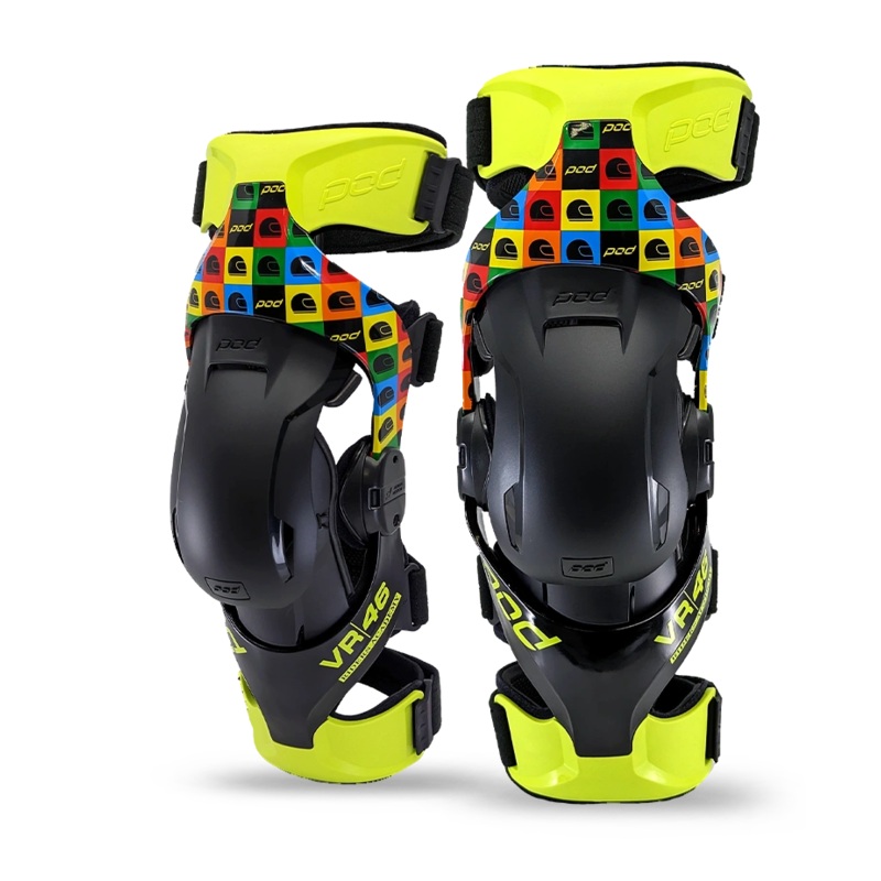 POD K4 2.0 VR46 KNEE BRACE PAIR XS/S