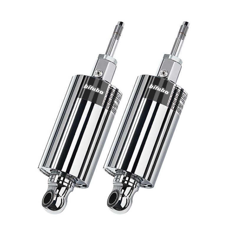 Bitubo HMG1 Twinshocks Adjustable: Spring Preload, Compression, Length, Black Spring