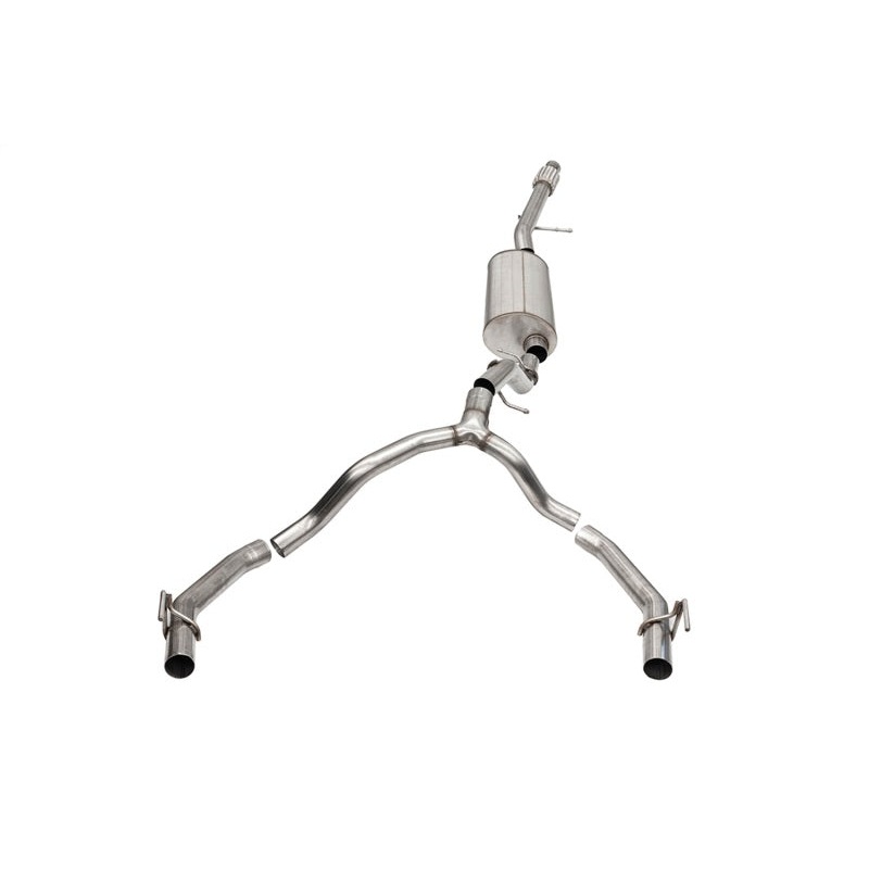 Corsa 2021-2025 Cadillac Escalade ESV 6.2L Dual Rear 3.5/2.75in Sport Cat-Back Uses Factory Bezels