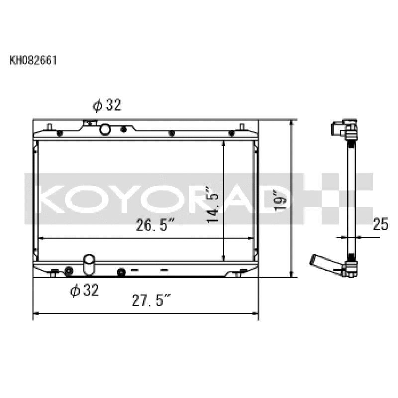 Koyo 12-15 Honda Civic SI 2.4L (MT) Radiator