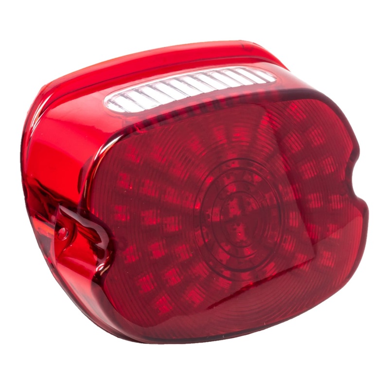 Letric Lighting Co. Slantback LED Taillight – SO-LO Low-Profile LED Without Top Tag Window – Red LLC-SLTL-RT