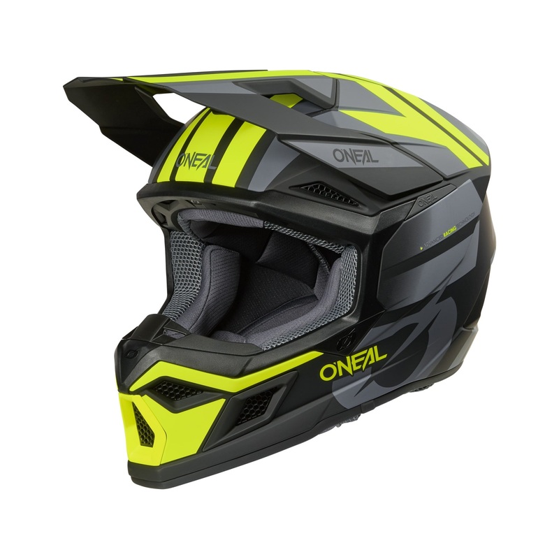 ONEAL 2026 3SRS RIDE HELMET – BLACK/GREY/NEON YELLOW XS