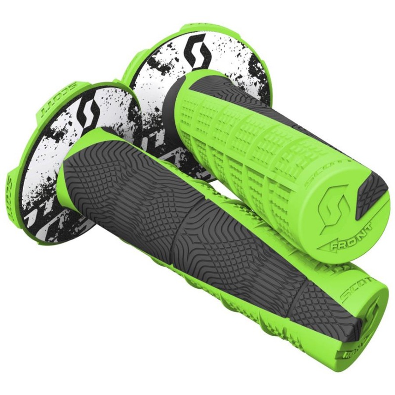 Scott USA Deuce II MX/ATV Grips – Neon Green/Black 219627-4376