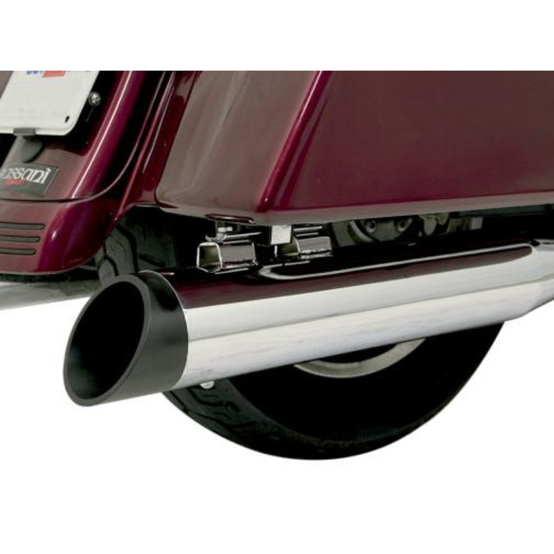 Bassani Manufacturing End Cap for 4in. Quick Change Series Slip-On – Slash Cut – Black BE40SB