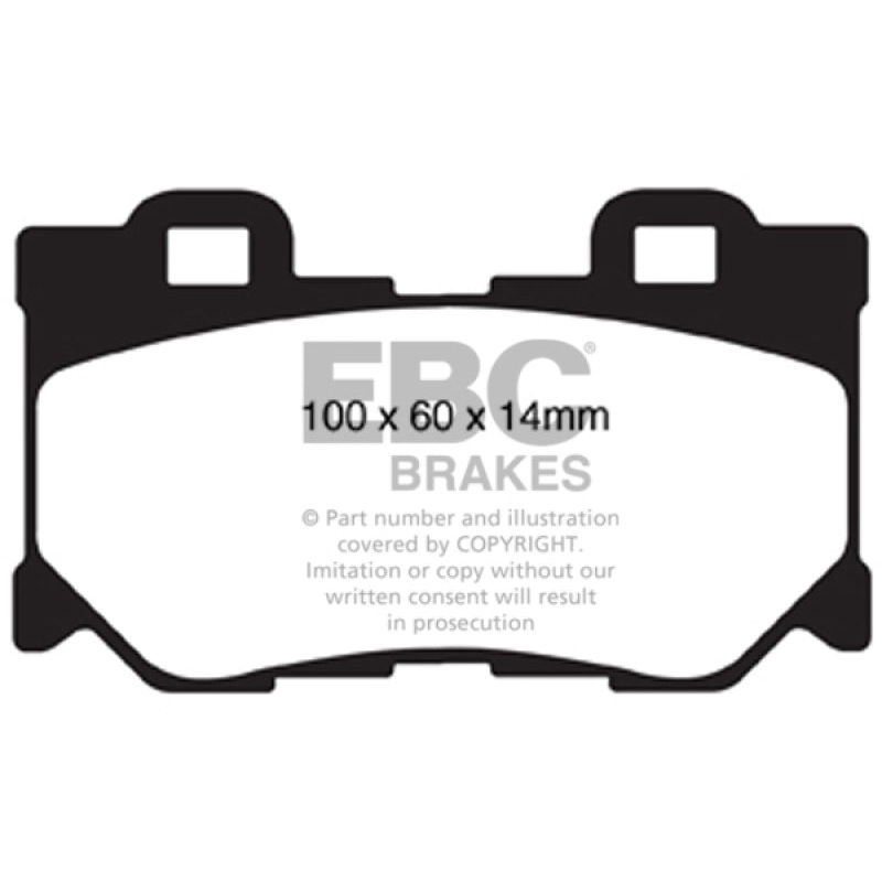 EBC 08-13 Infiniti FX50 5.0 Yellowstuff Rear Brake Pads