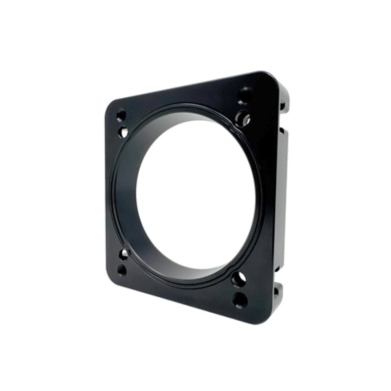 Torque Solution 06-21 Subaru STI EJ Big Bore Manifold Big Bore 76mm Throttle Body Adapter – Black