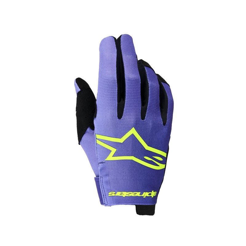 ALPINESTARS RADAR GLOVES – PURPLE YELLOW FLUO S