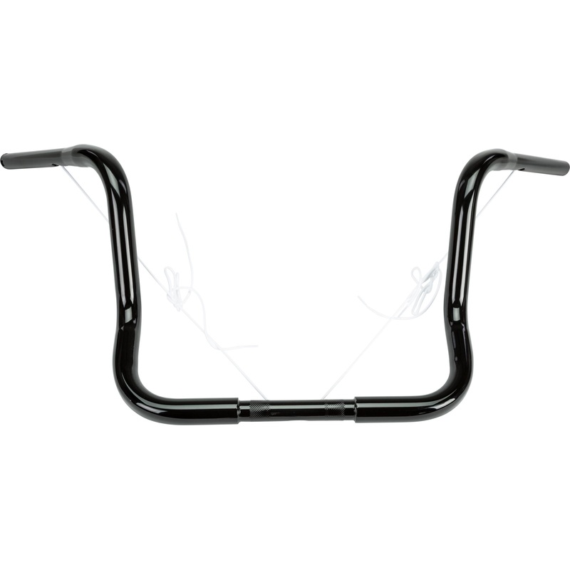 HardDrive 1-1/4in. Bagger Ape Hanger Handlebar – 12in. – Gloss Black 21-557GB