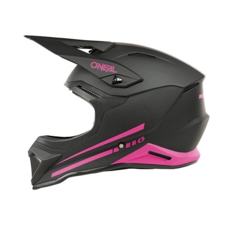 ONEAL 2025 YOUTH 1SRS STREAM HELMET – MATTE BLACK/PINK M