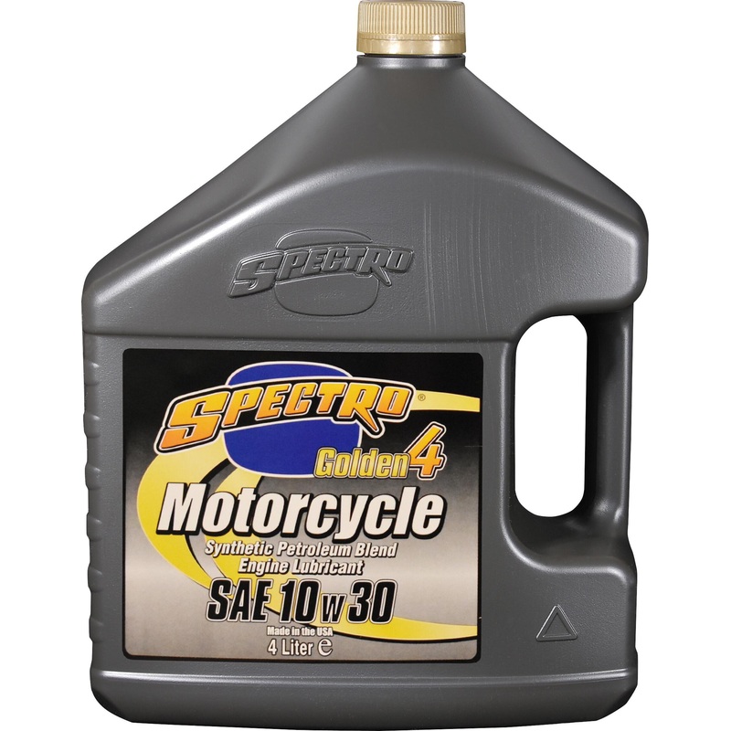 Spectro Golden Motorcycle Semi-Syn 4T – 10W30 -4lt. – 4/Case U.SG413