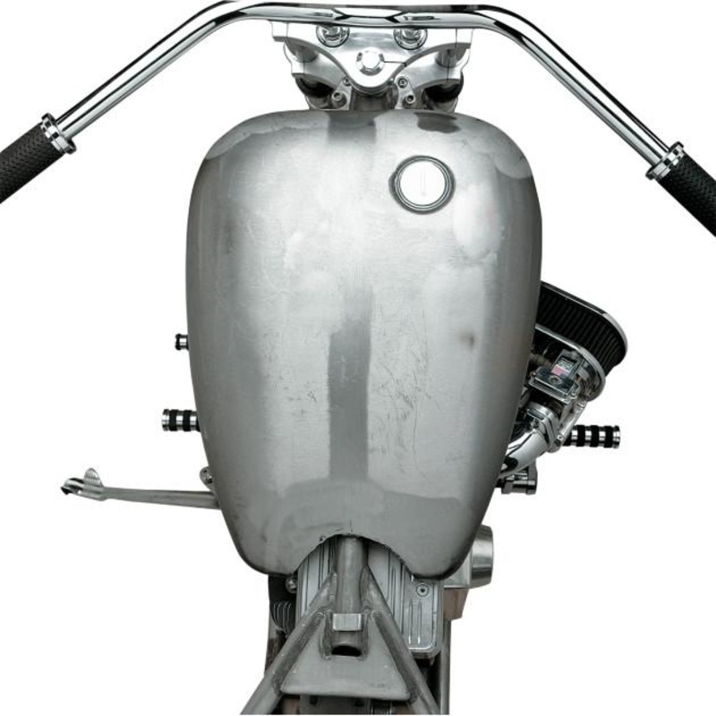 Drag Specialties One-Piece Extended Gas Tank with Screw-In Cap – Smooth Top Style 011675-BX40