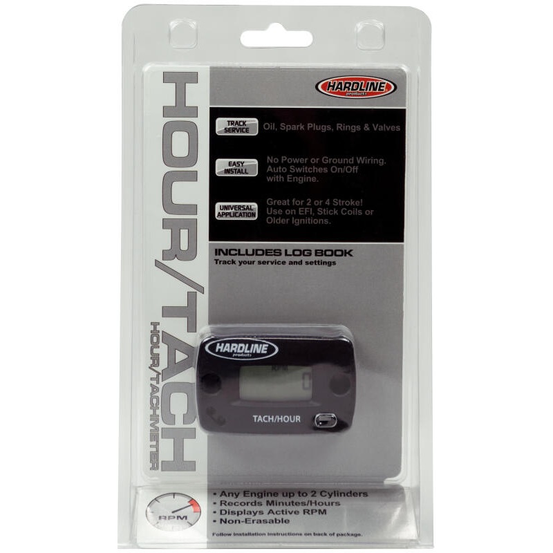 Hardline Hour Tachometer Meter Up To 2 Cylinders – 2/4 Stroke