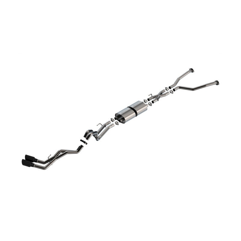 Borla 22-24 Toyota Tundra 3.4L V6 (Inc. Hyb.) Ext. Cab/STD Bed/145.7in WB ATAK Cat-Back – Blk Chrm