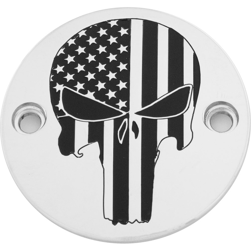 Custom Engraving LTD Culture Points Cover for Punisher – Chrome – M8 PATR22-63
