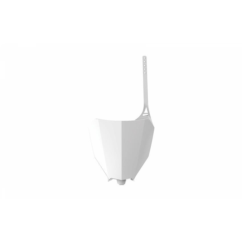 Polisport Restyle Front Number Plate – White 8666300001