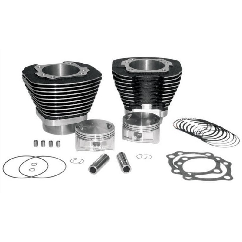 S&S Cycle 98in. Big Bore Kit – Black Powder-coat 910-0481