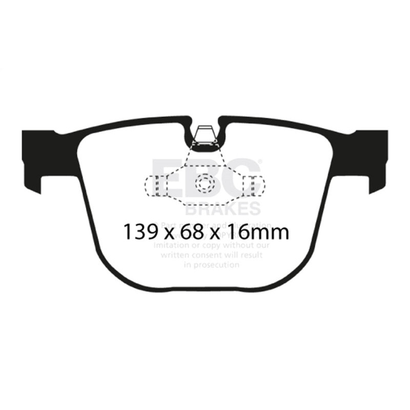 EBC 08-10 BMW M3 4.0 (E90) Ultimax2 Rear Brake Pads