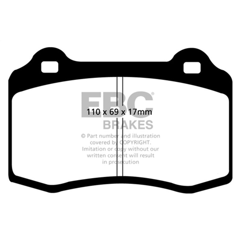 EBC 92-00 Dodge Viper 8.0 Yellowstuff Front Brake Pads
