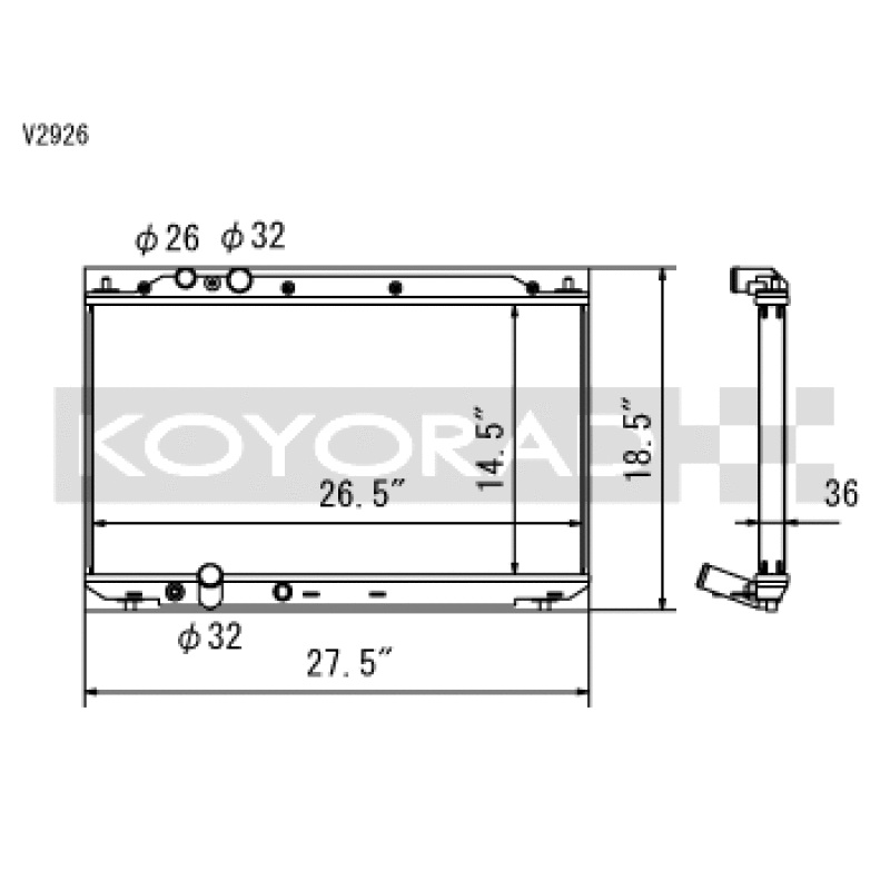 Koyo 06-11 Honda Civic Si 2.0L Coupe/Sedan (MT) Radiator