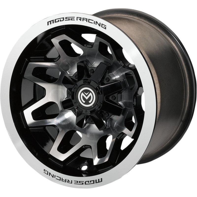 Moose Utility 416X Wheel – 12×8 – 4+4 Offset – 4/156 – Machined/Black 0230-1140