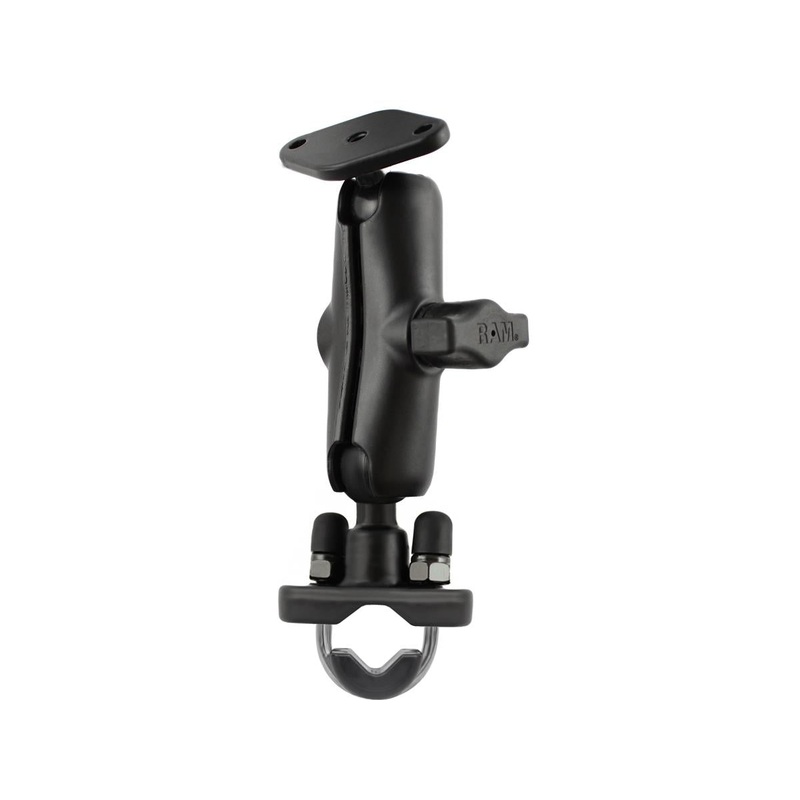 RAM Mounts RAM Handlebar Rail Mount with Stainless Steel U-Bolt Base – Black RAM-B-149