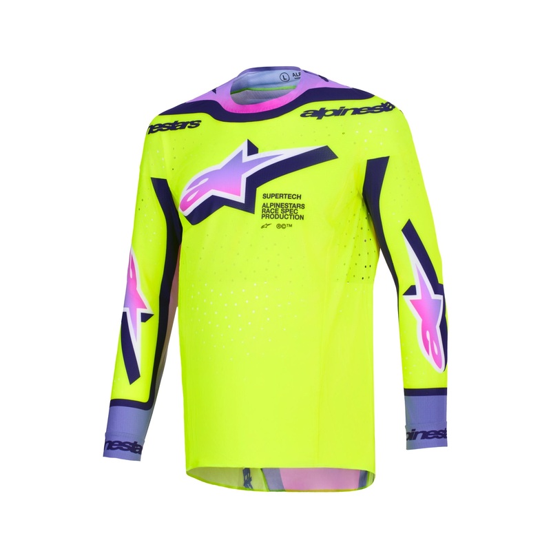 ALPINESTARS 2026 SUPERTECH VISTA JERSEY – YELLOW PURPLE BLACK S