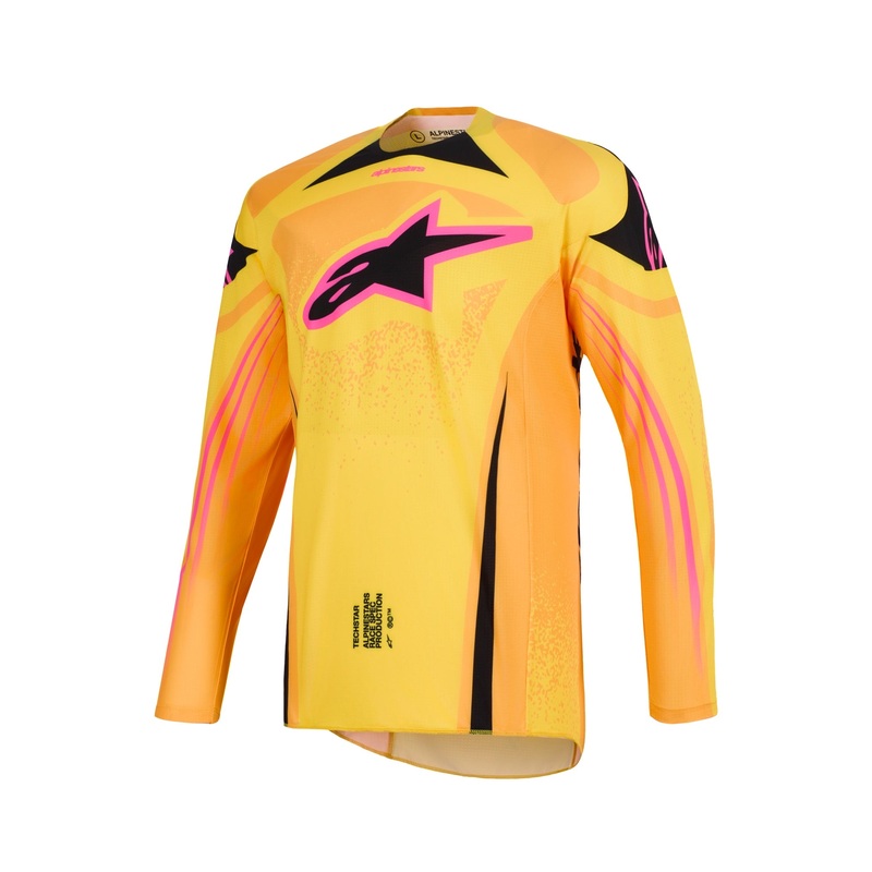 ALPINESTARS 2026 TECHSTAR NOMUR JERSEY – ORANGE YELLOW PINK S
