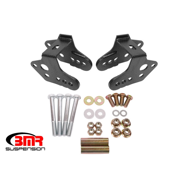 BMR 79-04 Ford Mustang Control Arm Relocation Bracket – Black Hammertone