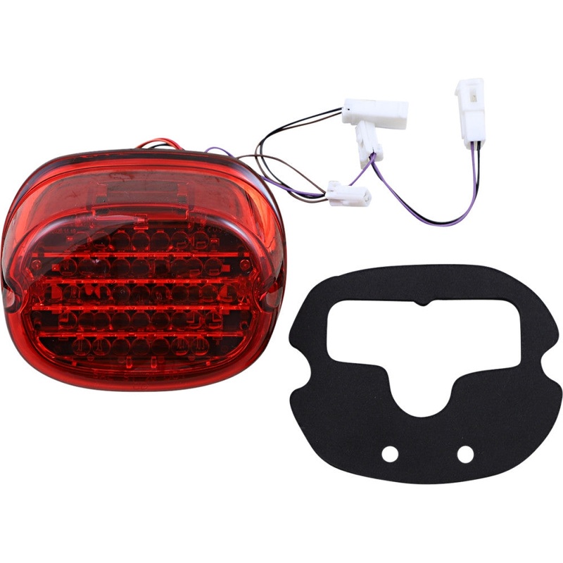 Custom Dynamics Low-Profile LED Taillights with Integrated Turn Signals – No Window – Red Lens CD-INT-TL-NW-R