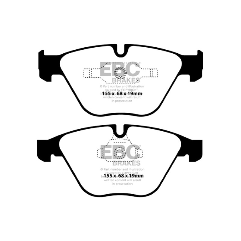 EBC 11+ BMW Z4 3.0 Twin Turbo iS (E89) Yellowstuff Front Brake Pads