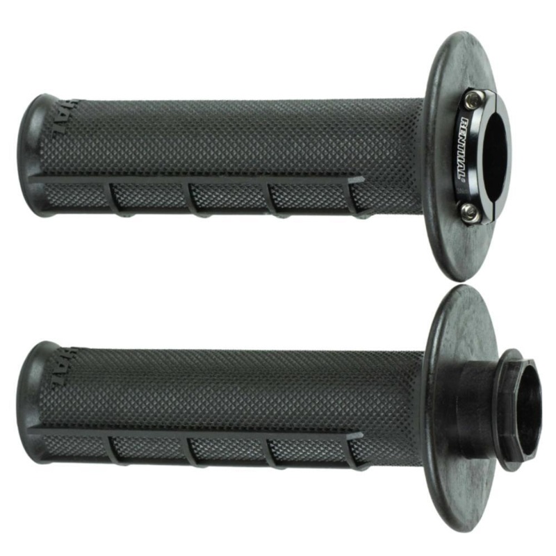 RENTHAL MX R-WORKS LOCK ON ULTRATACKY HALF WAFFLE GRIP – BLACK