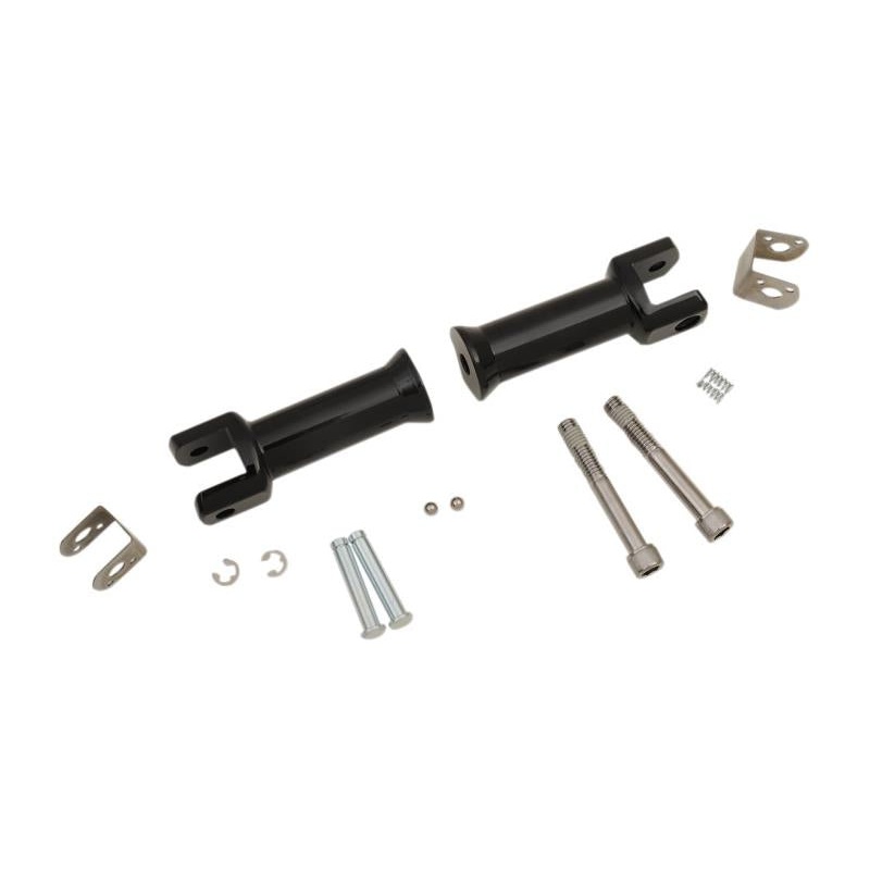 Drag Specialties Passenger Footpeg Mount Kit – Gloss Black 1620-1785
