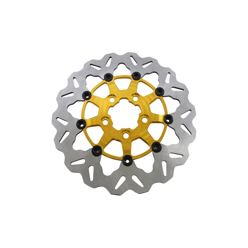 Galfer Brakes Floating Wave Rotor – Full Floating with Gold Carrier DF681CW-G