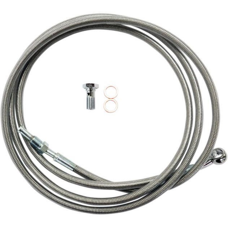 LA Choppers Stainless Steel Clutch Line Kit – 18in.-20in. Ape Hangers LA-8110C19