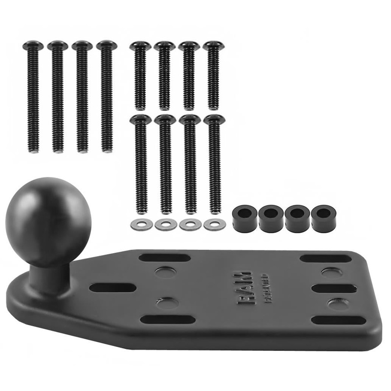 RAM Mounts RAM Motorcycle Brake/Clutch Reservoir Cover Base with 1in. Ball Offset RAM-B-346