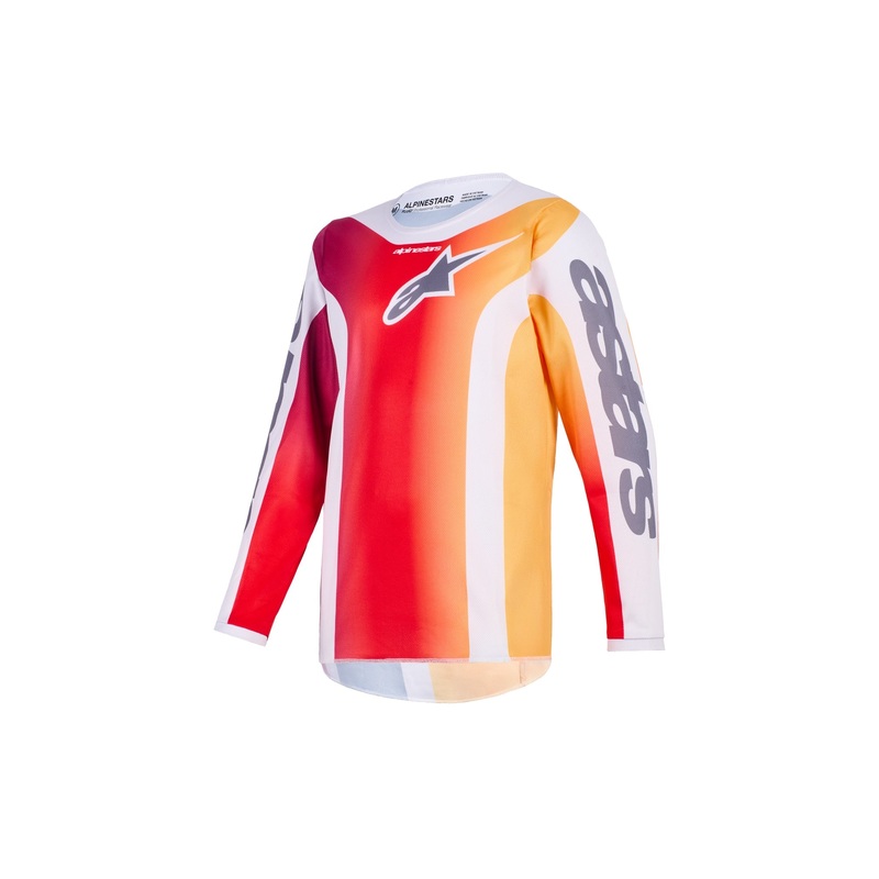 ALPINESTARS 2026 YOUTH FLUID PORTL JERSEY – RED LIGHT GREY DARK GREY S