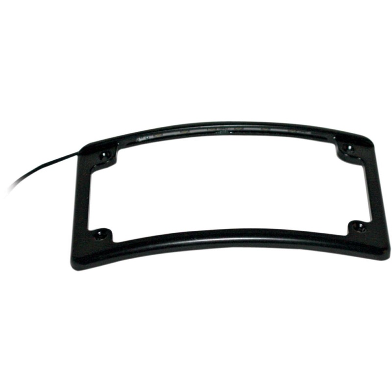 Custom Dynamics Radius LED License Plate Frame – Black LPF-RAD-B-LP