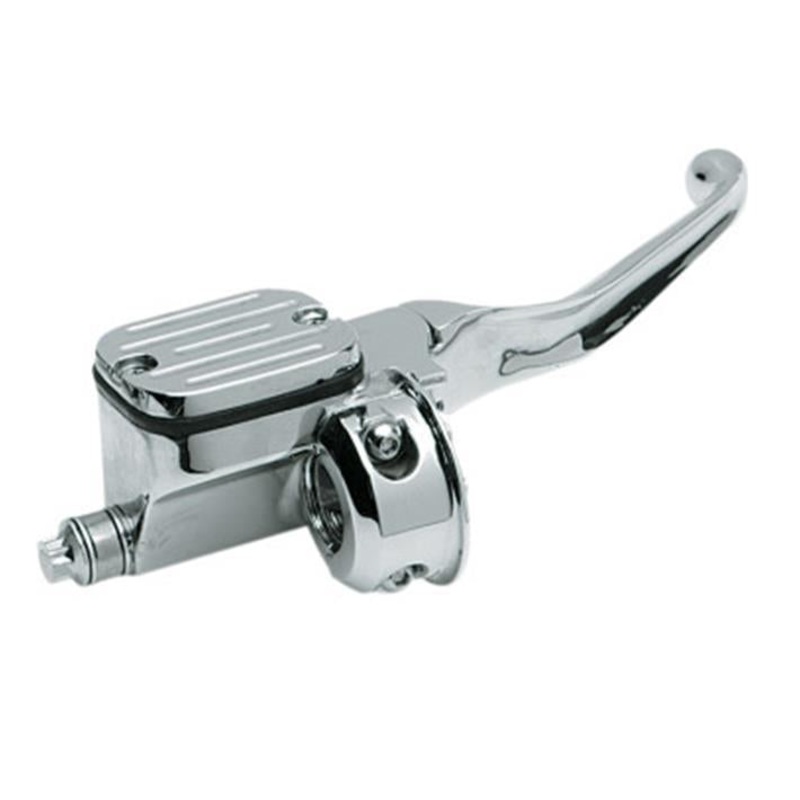 Drag Specialties Cut-Down Handlebar Master Cylinder – 5/8in. – Chrome 054014BX