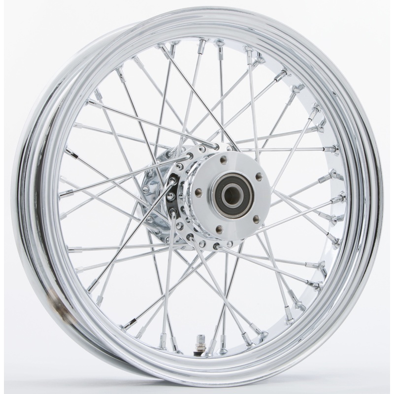 HardDrive 576-04105 Fr 40-Spk Dd Chrome 16×3.5 Flt-Hub 1″ Axl 00 Ltr