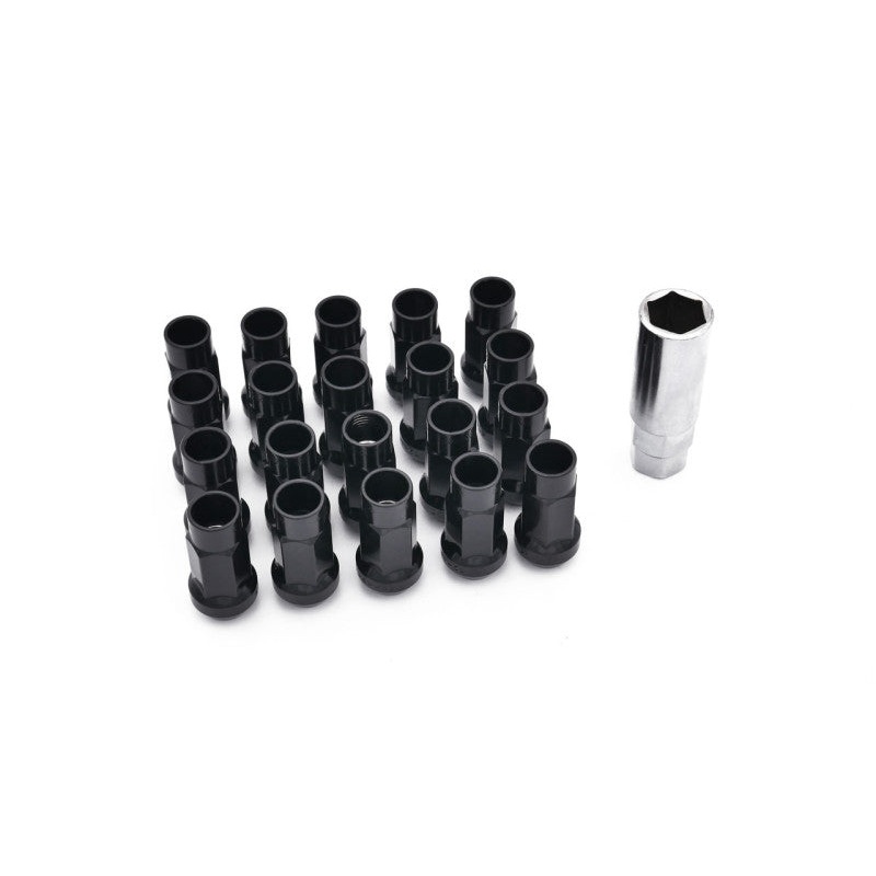 ISR Performance Steel 50mm Open Ended Lug Nuts M12x1.25 – Black