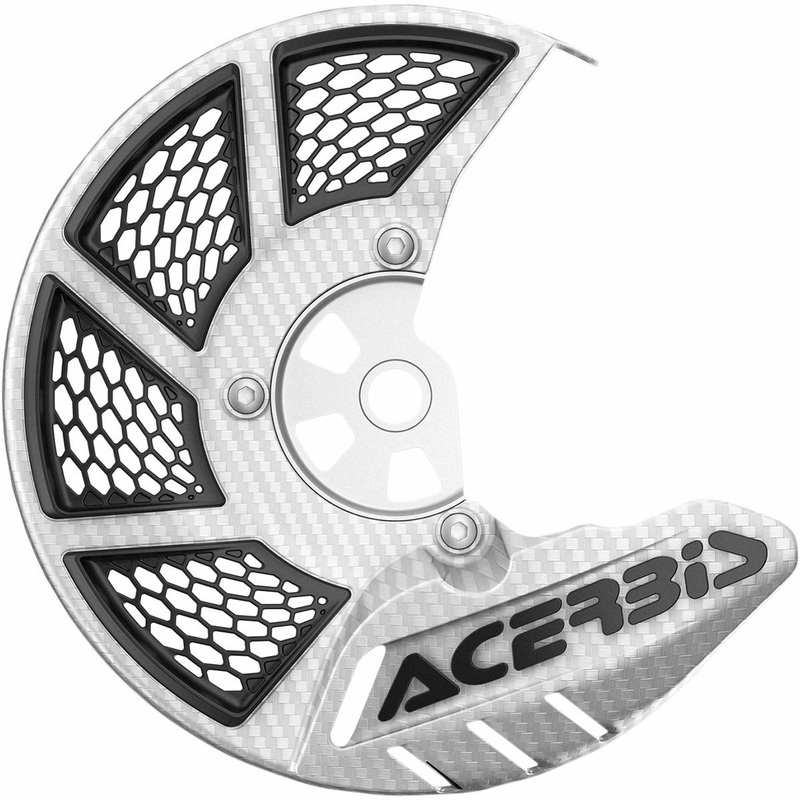 Acerbis X-Brake 2.0 Vented Front Disc Cover – White/Black 2449490002
